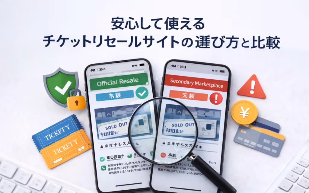 安心して使えるチケットリセールサイトの選び方と比較