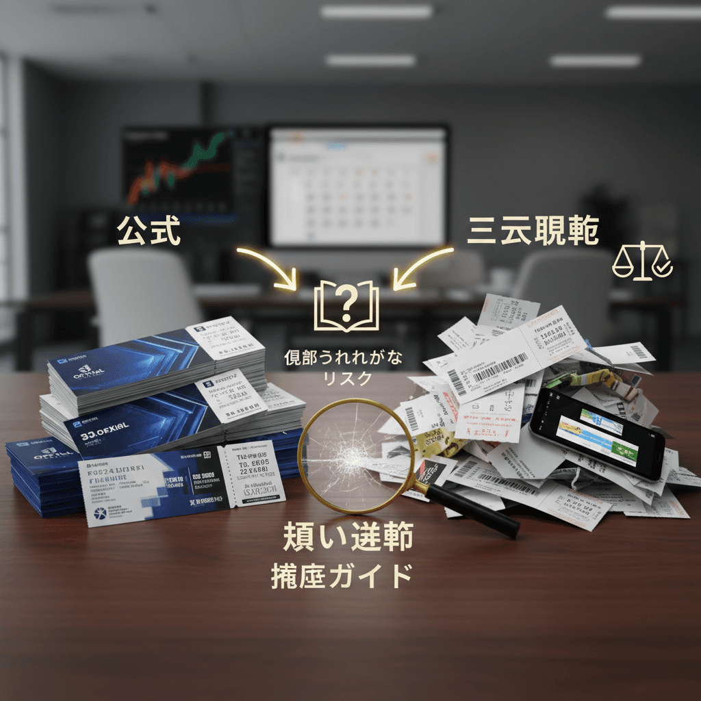チケットリセールの真実:公式 vs 二次流通、見落とされがちなリスクと賢い選択【徹底ガイド】