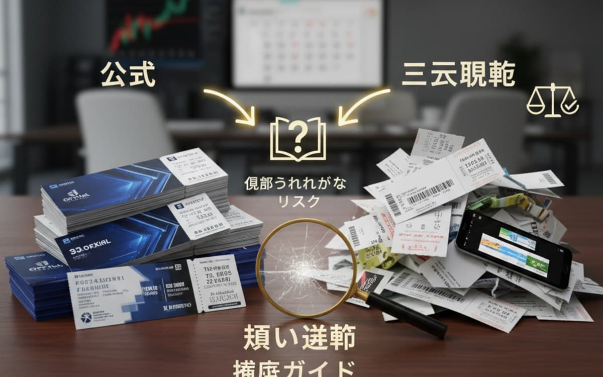 チケットリセールの真実:公式 vs 二次流通、見落とされがちなリスクと賢い選択【徹底ガイド】
